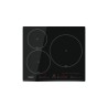 Cata Placa de Inducción INSB 6003 E2 BK, 3 Zonas Cocción, Ancho 59 cm, Control Táctil Deslizante, 9 Niveles Potencia, Funcion Pa