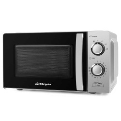 Orbegozo Microondas MI 2118, Color Plata Sin Grill Plateado