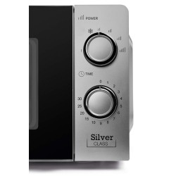 Orbegozo Microondas MI 2118, Color Plata Sin Grill Plateado