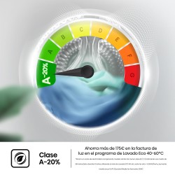 Hisense WF1Q8041BW - Lavadora, Class A, 8 Kg, 1400 rpm, Alto 85 cm x Ancho 60 cm, Color Blanco, Función Vapor 99,9%, Lavado Rápi