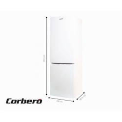 Corberó - Frigorífico Combi | CCH200533NFW | No Frost | Inverter | 326L | 201cm | Luz LED | Fresh Box | Cajón Crisper | Estantes