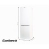 Corberó - Frigorífico Combi | CCH200533NFW | No Frost | Inverter | 326L | 201cm | Luz LED | Fresh Box | Cajón Crisper | Estantes