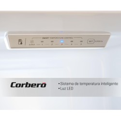 Corberó - Frigorífico Combi | CCH200533NFW | No Frost | Inverter | 326L | 201cm | Luz LED | Fresh Box | Cajón Crisper | Estantes