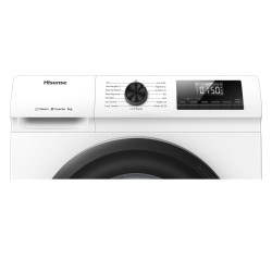 Hisense WF1Q8041BW - Lavadora, Class A, 8 Kg, 1400 rpm, Alto 85 cm x Ancho 60 cm, Color Blanco, Función Vapor 99,9%, Lavado Rápi