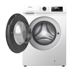 Hisense WF1Q8041BW - Lavadora, Class A, 8 Kg, 1400 rpm, Alto 85 cm x Ancho 60 cm, Color Blanco, Función Vapor 99,9%, Lavado Rápi