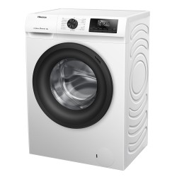 Hisense WF1Q8041BW - Lavadora, Class A, 8 Kg, 1400 rpm, Alto 85 cm x Ancho 60 cm, Color Blanco, Función Vapor 99,9%, Lavado Rápi